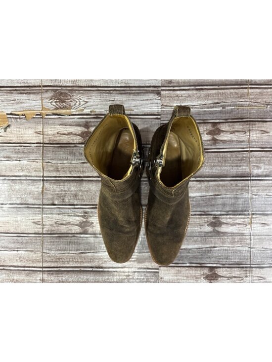 John Varvatos Ludlow Textured suede Harness Boots size 8.5 color brown mspr $680 main image 4